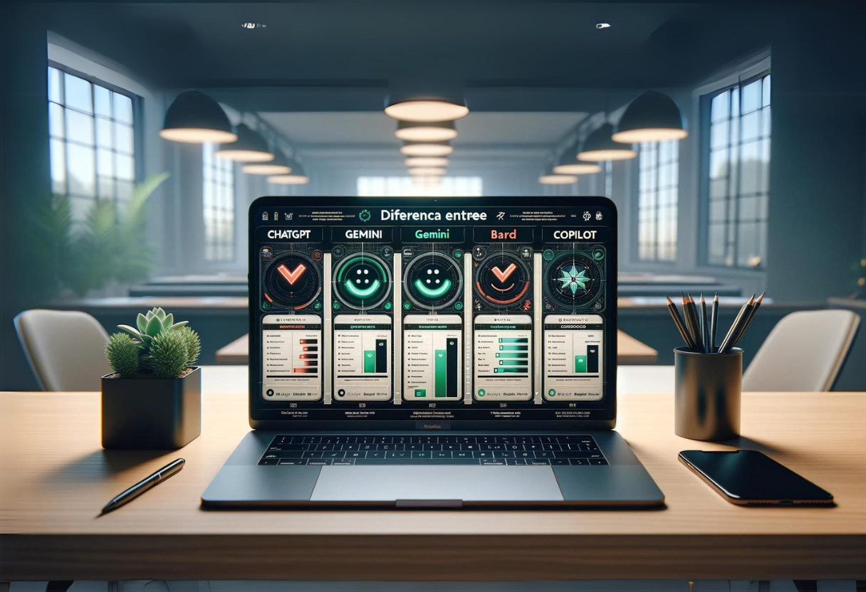 Diferença entre ChatGPT, Gemini, Bard e Copilot: Pontos Positivos e Negativos