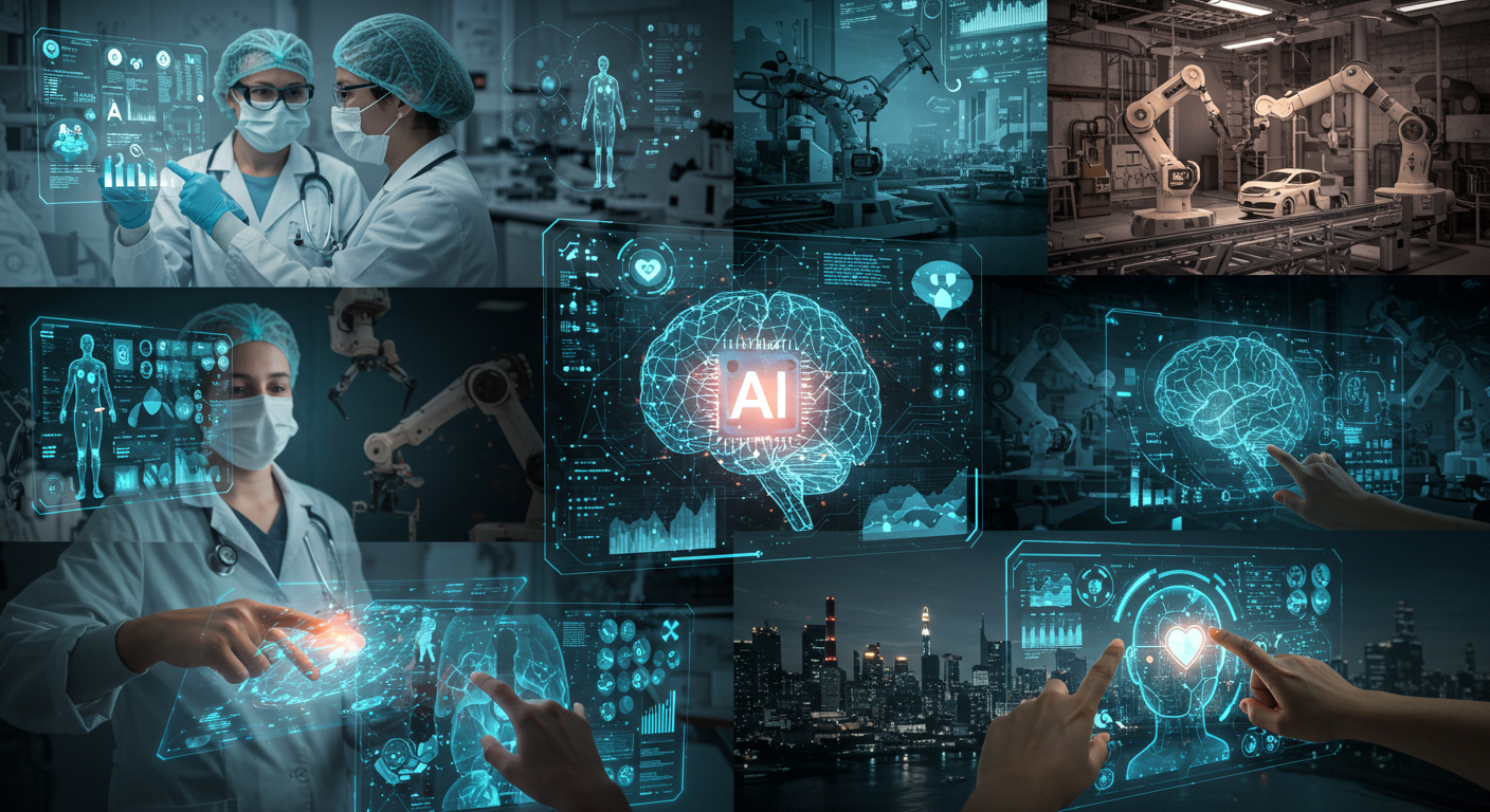 Inteligência Artificial (IA) e Machine Learning na Saúde, Finanças e Manufatura: Aplicações e Exemplos